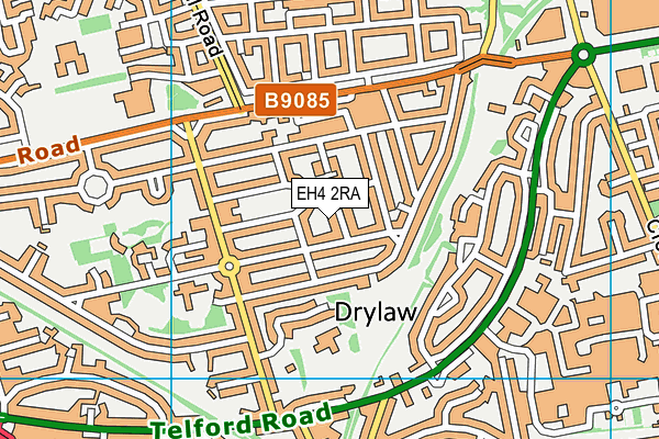 EH4 2RA map - OS VectorMap District (Ordnance Survey)