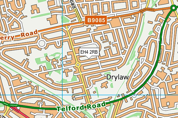 EH4 2RB map - OS VectorMap District (Ordnance Survey)