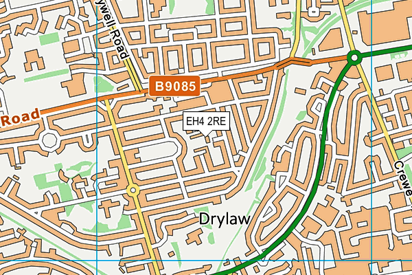 EH4 2RE map - OS VectorMap District (Ordnance Survey)