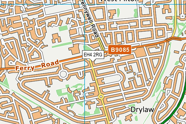 EH4 2RG map - OS VectorMap District (Ordnance Survey)