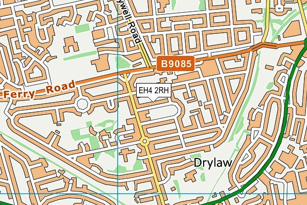 EH4 2RH map - OS VectorMap District (Ordnance Survey)