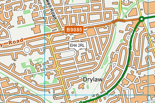 EH4 2RL map - OS VectorMap District (Ordnance Survey)