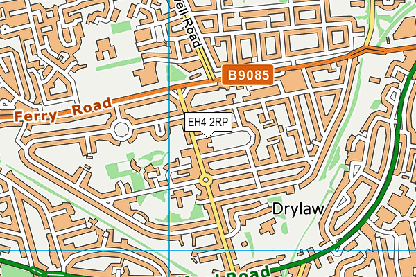 EH4 2RP map - OS VectorMap District (Ordnance Survey)