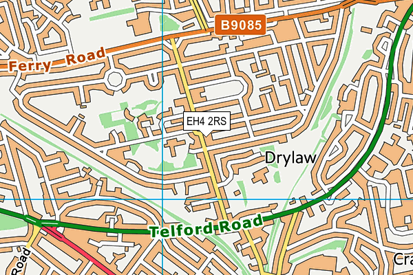 EH4 2RS map - OS VectorMap District (Ordnance Survey)