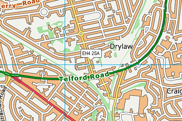 EH4 2SA map - OS VectorMap District (Ordnance Survey)