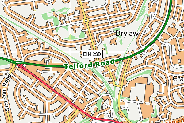 EH4 2SD map - OS VectorMap District (Ordnance Survey)