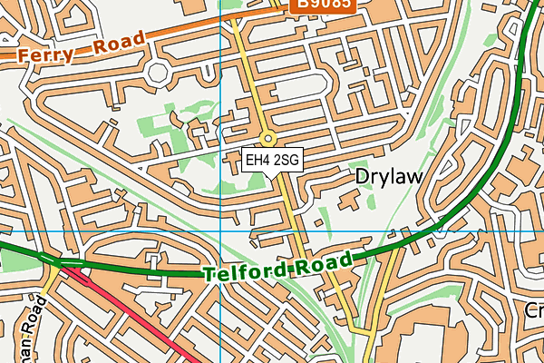 EH4 2SG map - OS VectorMap District (Ordnance Survey)