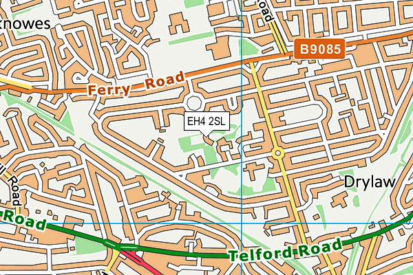 EH4 2SL map - OS VectorMap District (Ordnance Survey)