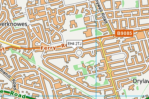 EH4 2TJ map - OS VectorMap District (Ordnance Survey)