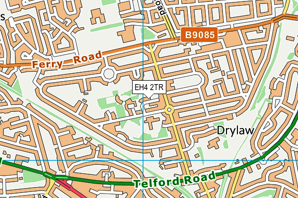 EH4 2TR map - OS VectorMap District (Ordnance Survey)