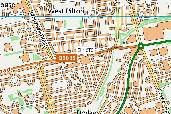 EH4 2TS map - OS VectorMap District (Ordnance Survey)