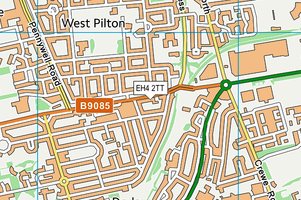 EH4 2TT map - OS VectorMap District (Ordnance Survey)