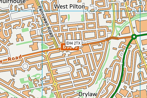 EH4 2TX map - OS VectorMap District (Ordnance Survey)