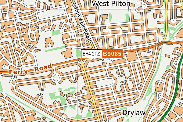 EH4 2TZ map - OS VectorMap District (Ordnance Survey)