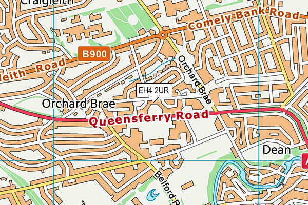 EH4 2UR map - OS VectorMap District (Ordnance Survey)