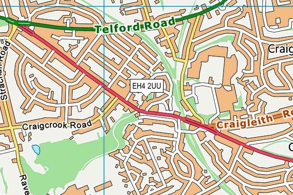 EH4 2UU map - OS VectorMap District (Ordnance Survey)