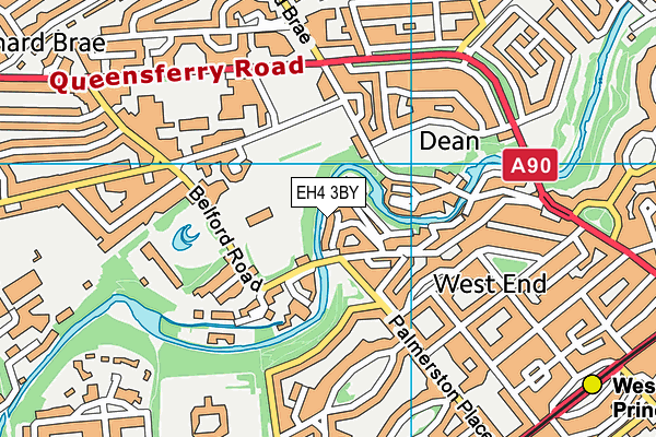 EH4 3BY map - OS VectorMap District (Ordnance Survey)