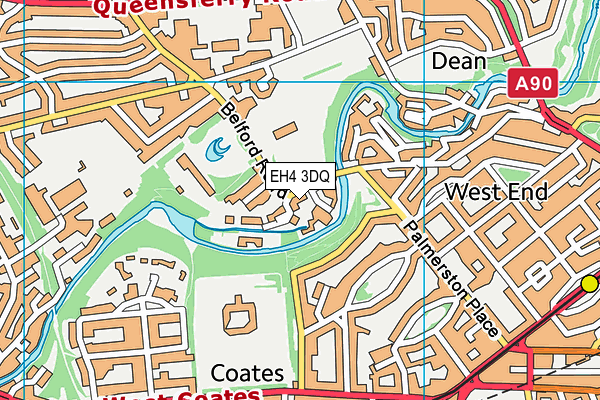 EH4 3DQ map - OS VectorMap District (Ordnance Survey)