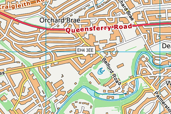 EH4 3EE map - OS VectorMap District (Ordnance Survey)