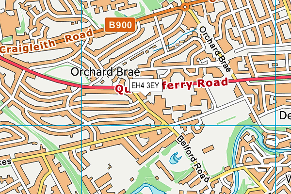 EH4 3EY map - OS VectorMap District (Ordnance Survey)