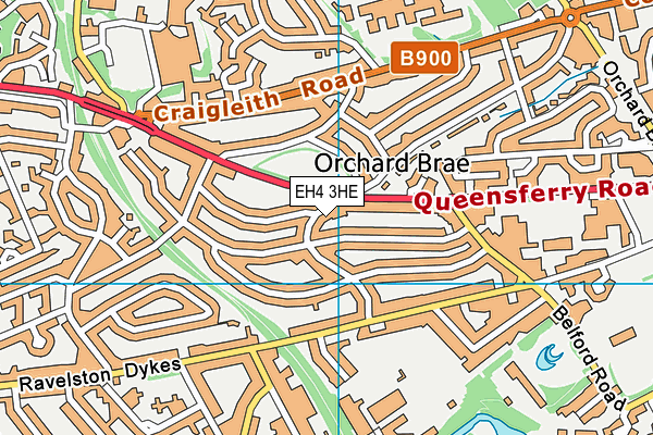 EH4 3HE map - OS VectorMap District (Ordnance Survey)