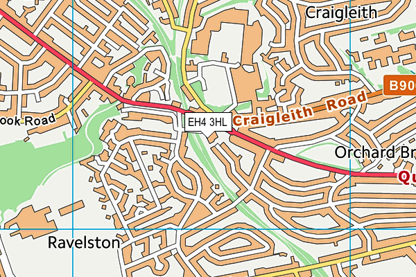 EH4 3HL map - OS VectorMap District (Ordnance Survey)