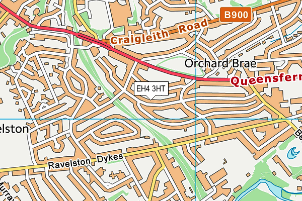 EH4 3HT map - OS VectorMap District (Ordnance Survey)