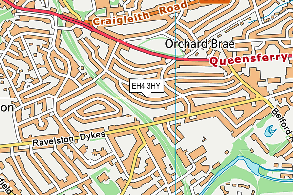 EH4 3HY map - OS VectorMap District (Ordnance Survey)