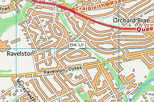 EH4 3JY map - OS VectorMap District (Ordnance Survey)