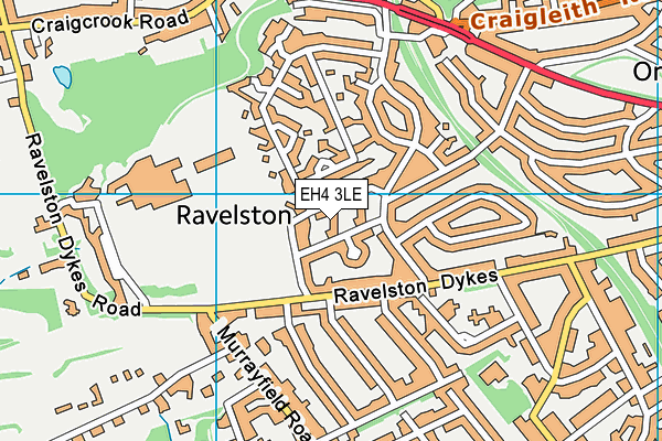 EH4 3LE map - OS VectorMap District (Ordnance Survey)