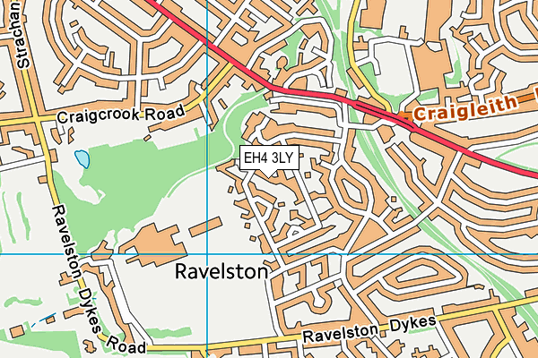 EH4 3LY map - OS VectorMap District (Ordnance Survey)