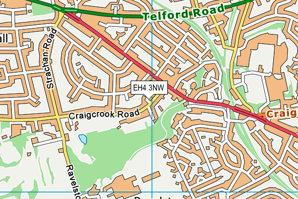 EH4 3NW map - OS VectorMap District (Ordnance Survey)