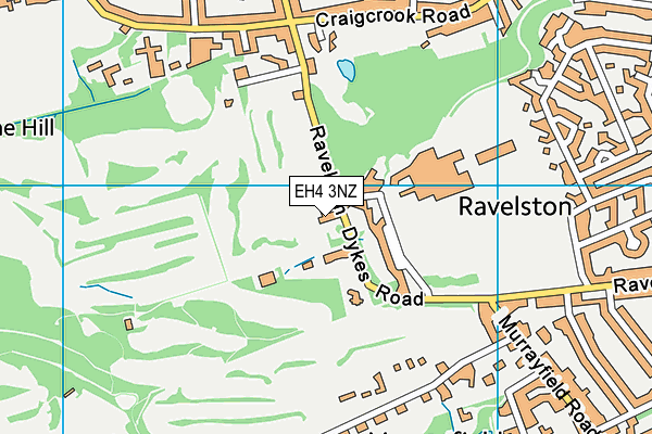 EH4 3NZ map - OS VectorMap District (Ordnance Survey)