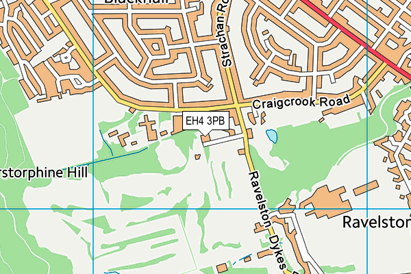 EH4 3PB map - OS VectorMap District (Ordnance Survey)