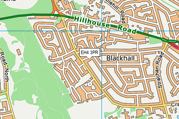 EH4 3PR map - OS VectorMap District (Ordnance Survey)