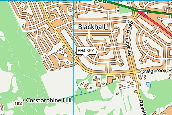 EH4 3PY map - OS VectorMap District (Ordnance Survey)