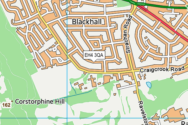 EH4 3QA map - OS VectorMap District (Ordnance Survey)