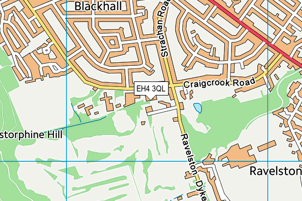 EH4 3QL map - OS VectorMap District (Ordnance Survey)