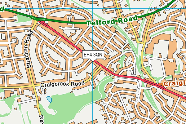 EH4 3QN map - OS VectorMap District (Ordnance Survey)