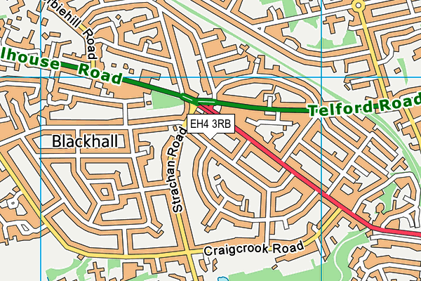 EH4 3RB map - OS VectorMap District (Ordnance Survey)