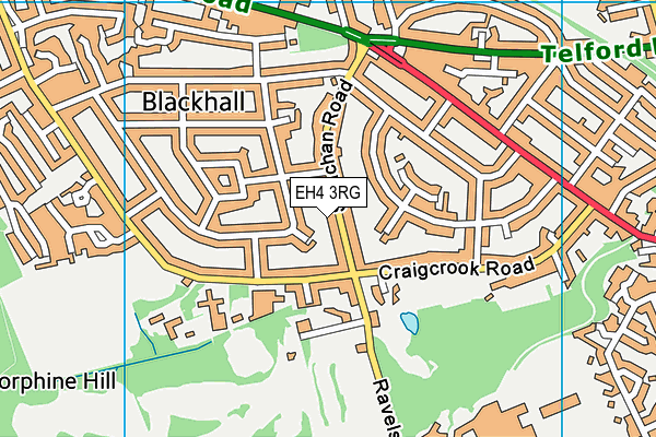 EH4 3RG map - OS VectorMap District (Ordnance Survey)