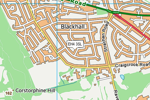 EH4 3SL map - OS VectorMap District (Ordnance Survey)