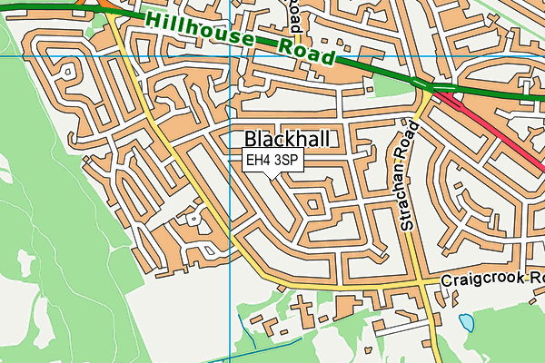 EH4 3SP map - OS VectorMap District (Ordnance Survey)