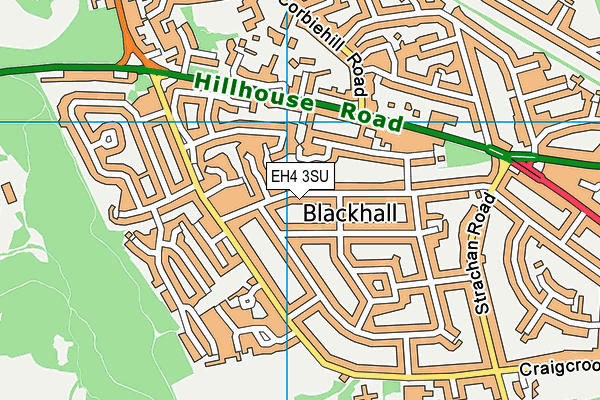 EH4 3SU map - OS VectorMap District (Ordnance Survey)