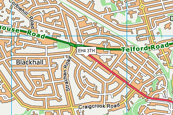 EH4 3TH map - OS VectorMap District (Ordnance Survey)