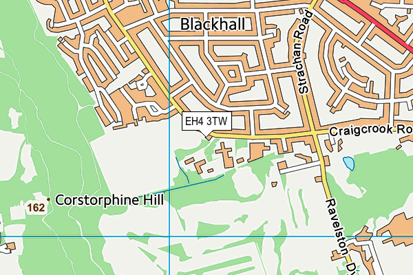 EH4 3TW map - OS VectorMap District (Ordnance Survey)
