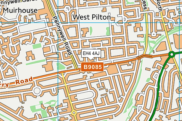 EH4 4AJ map - OS VectorMap District (Ordnance Survey)