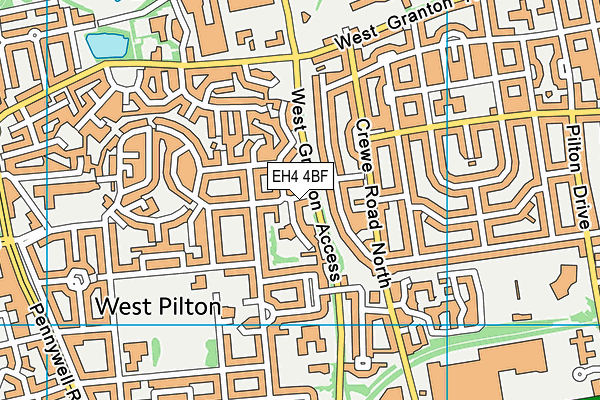 EH4 4BF map - OS VectorMap District (Ordnance Survey)