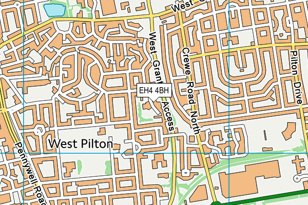 EH4 4BH map - OS VectorMap District (Ordnance Survey)