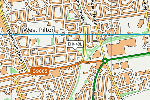 EH4 4BL map - OS VectorMap District (Ordnance Survey)